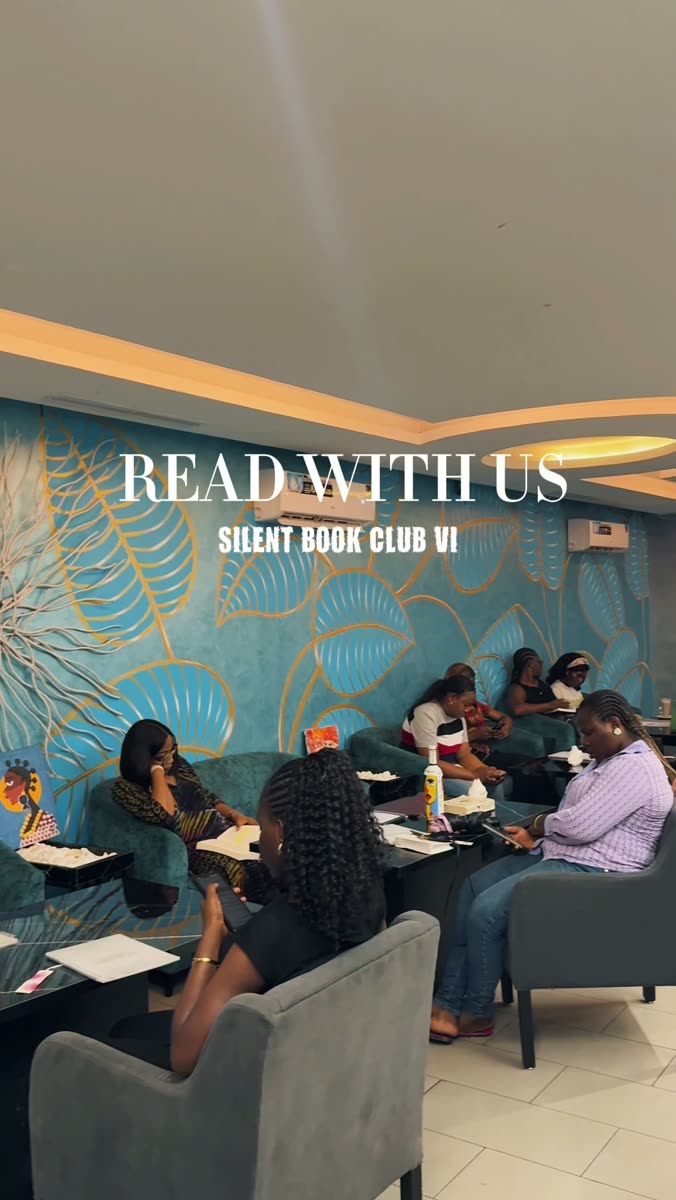 Readers settled in at Alali Studio, Victoria Island